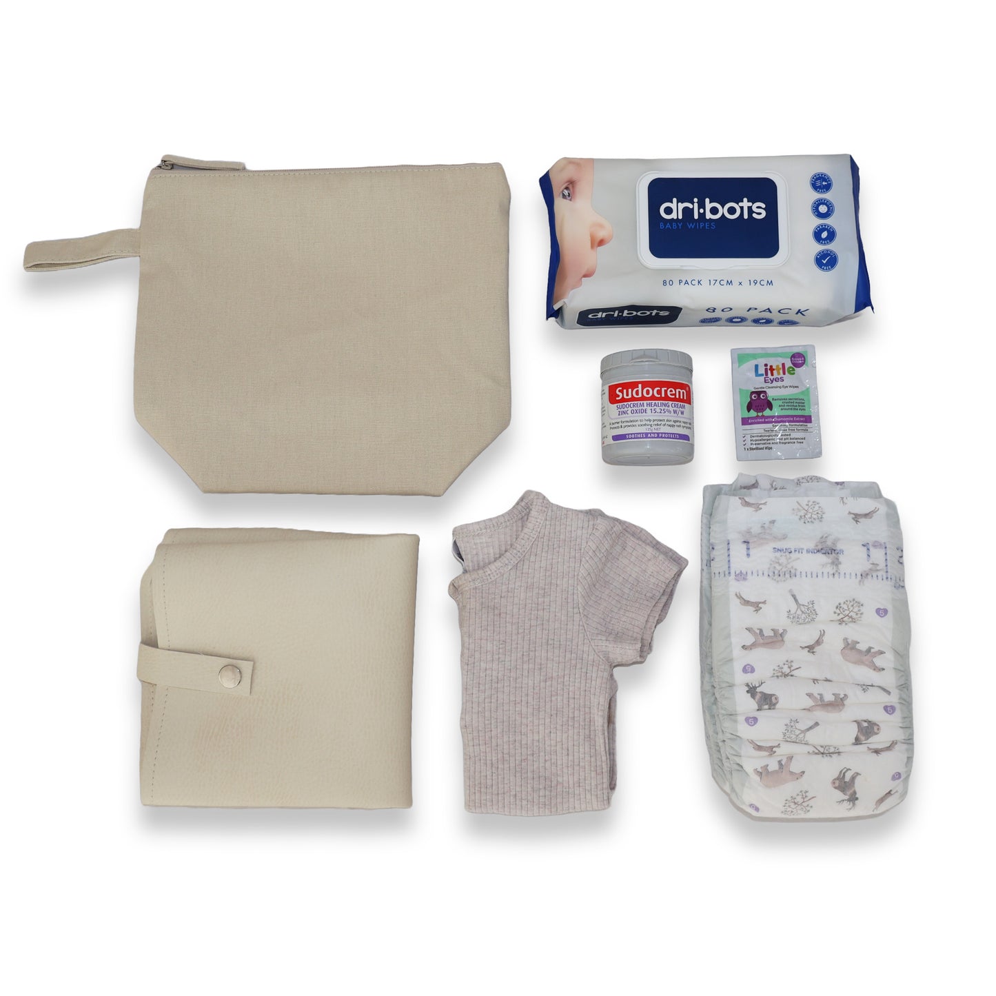 What fits in our nappy change pod you ask? We have wet wipes, 3 nappies, our change mat, spare onzie, sudo crem and some some ither bits and pieces, winning!